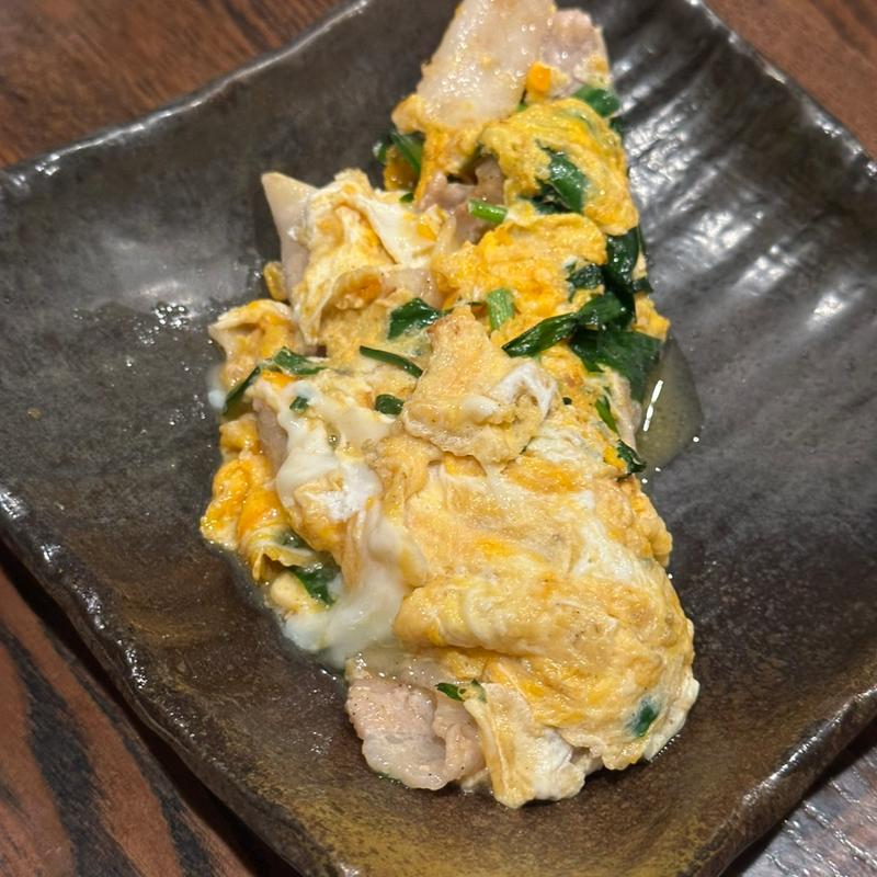 ふわとろ！豚ニラ玉(ぞうすいの店ひよこ家東心斎橋店)