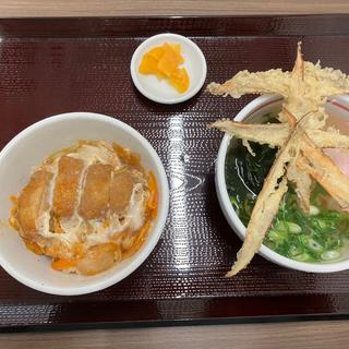 ミニ丼セット(カツ丼)(豊前裏打会 めん天 うどん)