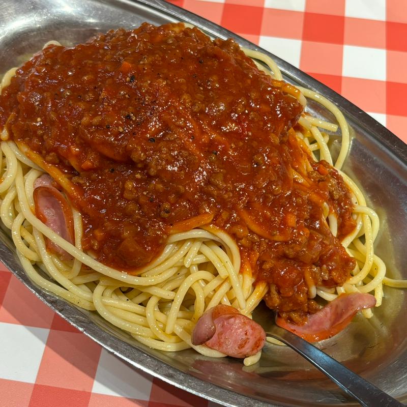 ミートソース(メガ)ソーセージスライス(スパゲッティーのパンチョ 新宿南口店)