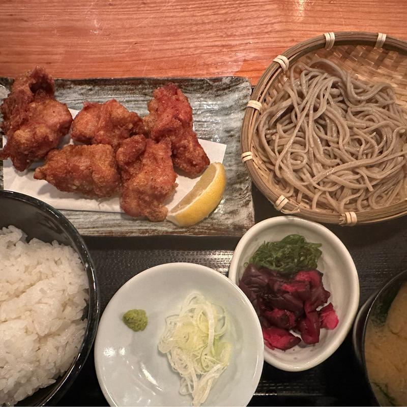 鳥唐揚げ定食(炭焼き 権八 あざみ野)