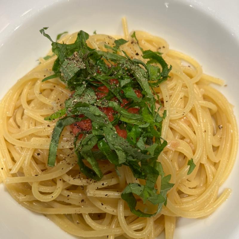 明太子と大葉のパスタ(チェント ペル チェント 大麻店)