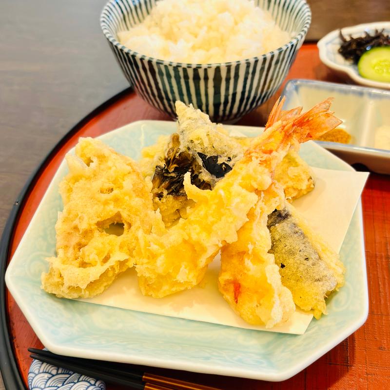 天ぷら定食(天ぷら ふく西 禅と匠)