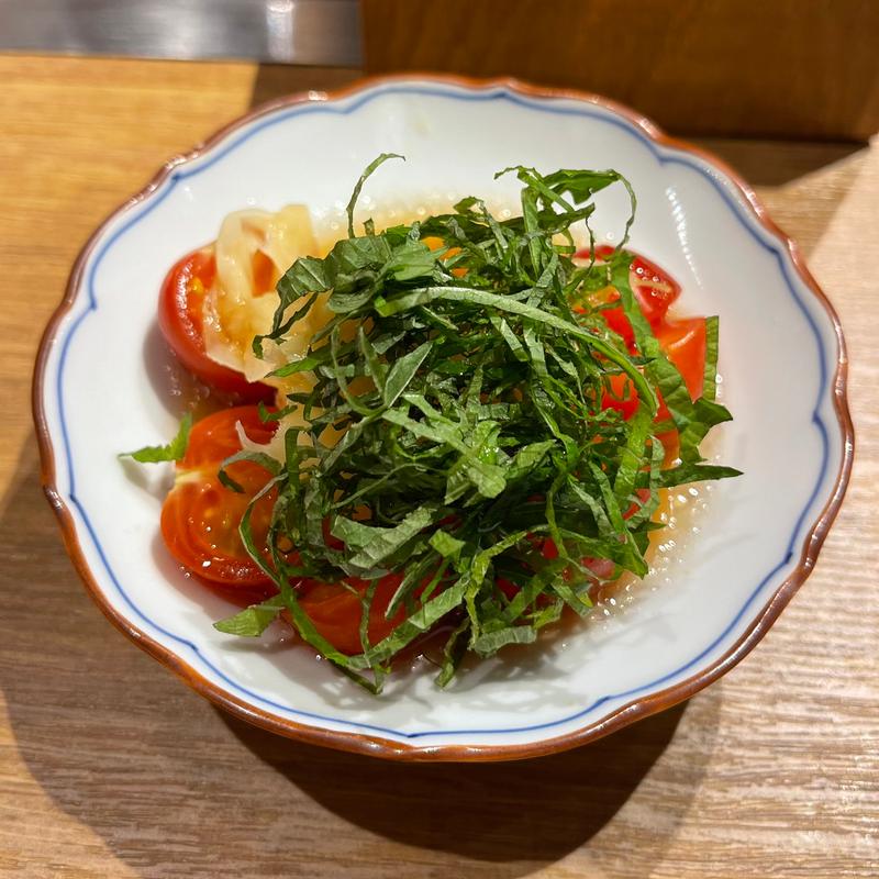 赤玉ガリトマト(元祖海老出汁 もんじゃのえびせん 福島店)