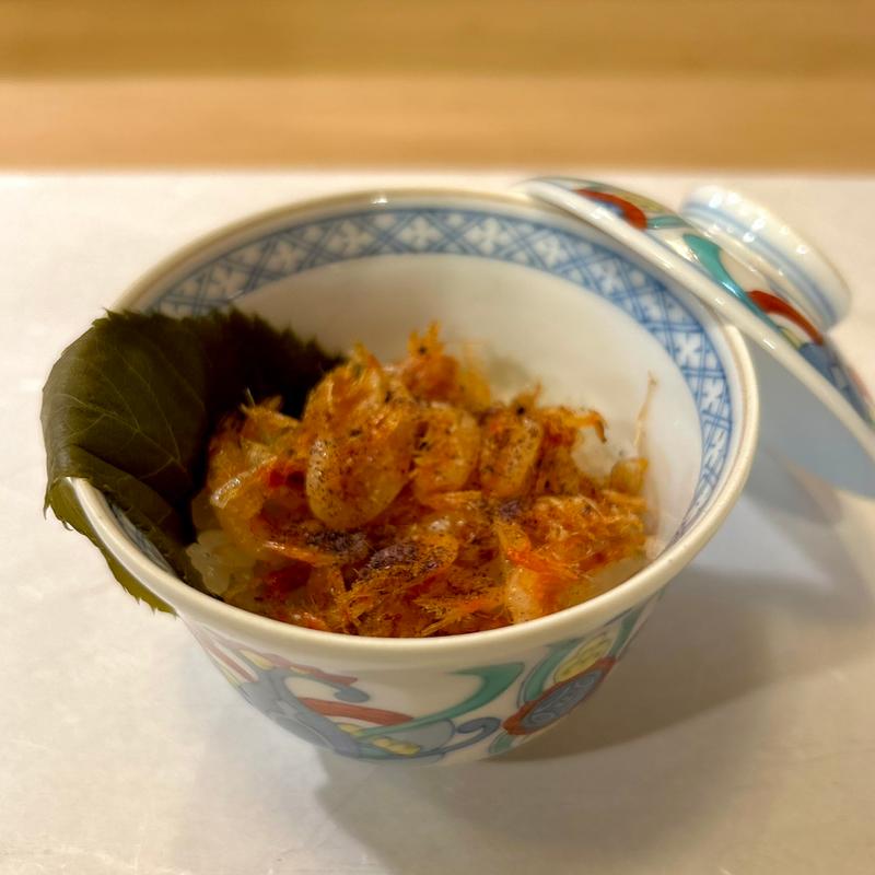 桜海老の飯蒸し(ひろ作 （ひろさく）)