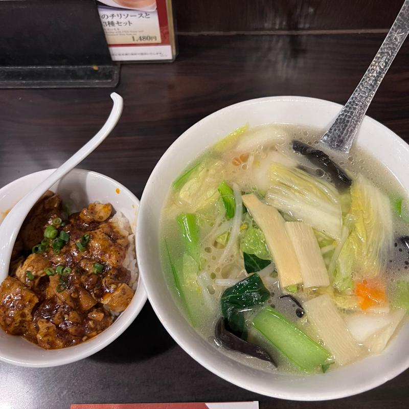 旨塩野菜タンメン+ミニ麻婆丼(石庫門 オアゾ丸の内店 （セッコモン）)