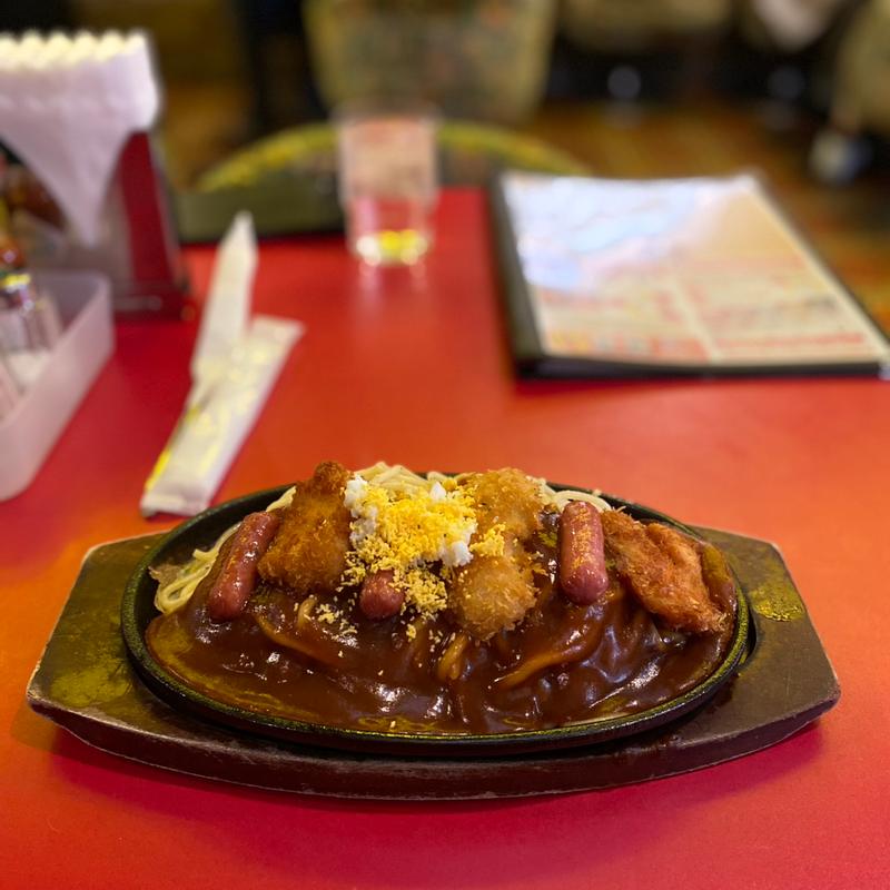 バイキング(鉄板あんかけスパ、チキンカツ、ウィンナー)(スパゲッ亭チャオ 本店)