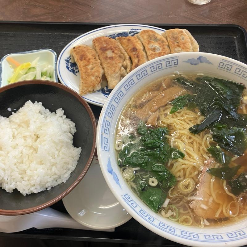 醤油ラーメン+餃子+半ライス(喜楽亭食堂 )