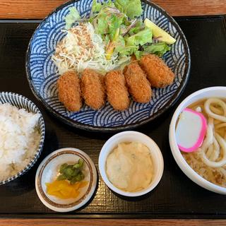 カキフライ定食(伝統自家製麺 いけや食堂)