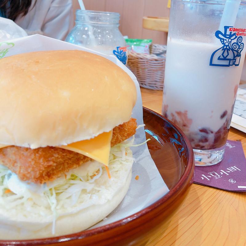 フィッシュバーガー(コメダ珈琲店 もりのみやキューズモールBASE店)