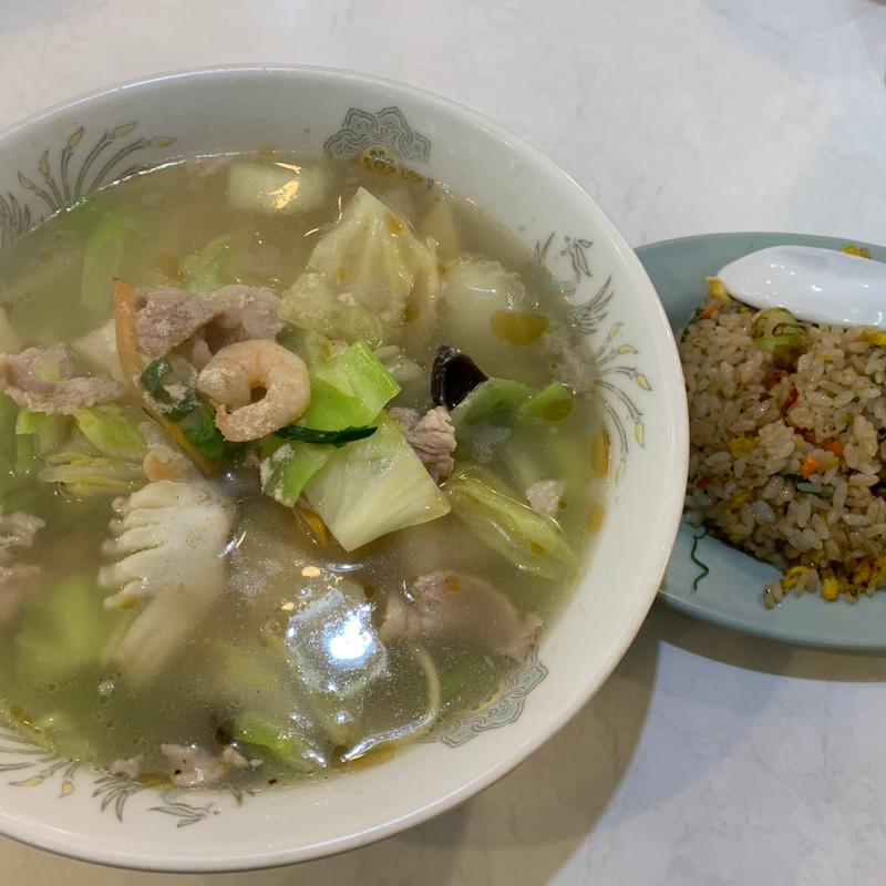 五目そばとチャーハンセット(中華料理 アメちゃん)