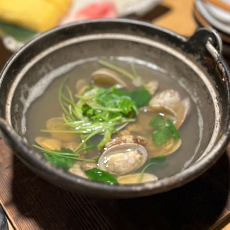 あさりの酒蒸し(どや)