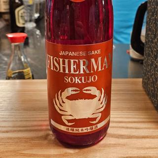 新潟「FISHERMAN SOKUJO 速醸大吟醸酒」(居酒屋 ひでじろう)