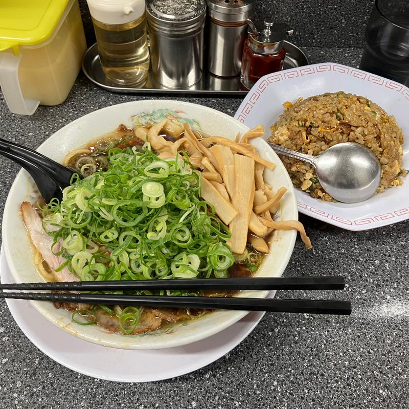 たけ＋小焼き飯(新福菜館 守口店 （ラーメン SHINPUKU）)