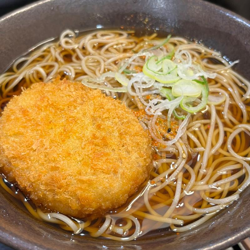 コロッケそば(ゆで太郎もつ次郎 南青山1丁目店)