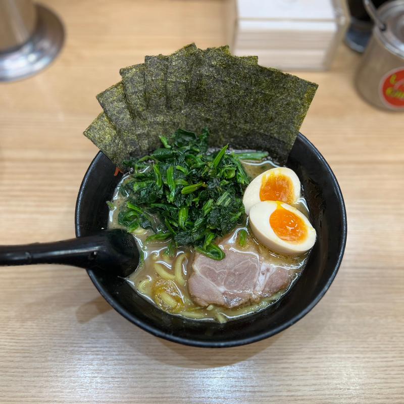 ほうれん草玉子らーめん(らーめん せい家 所沢店)