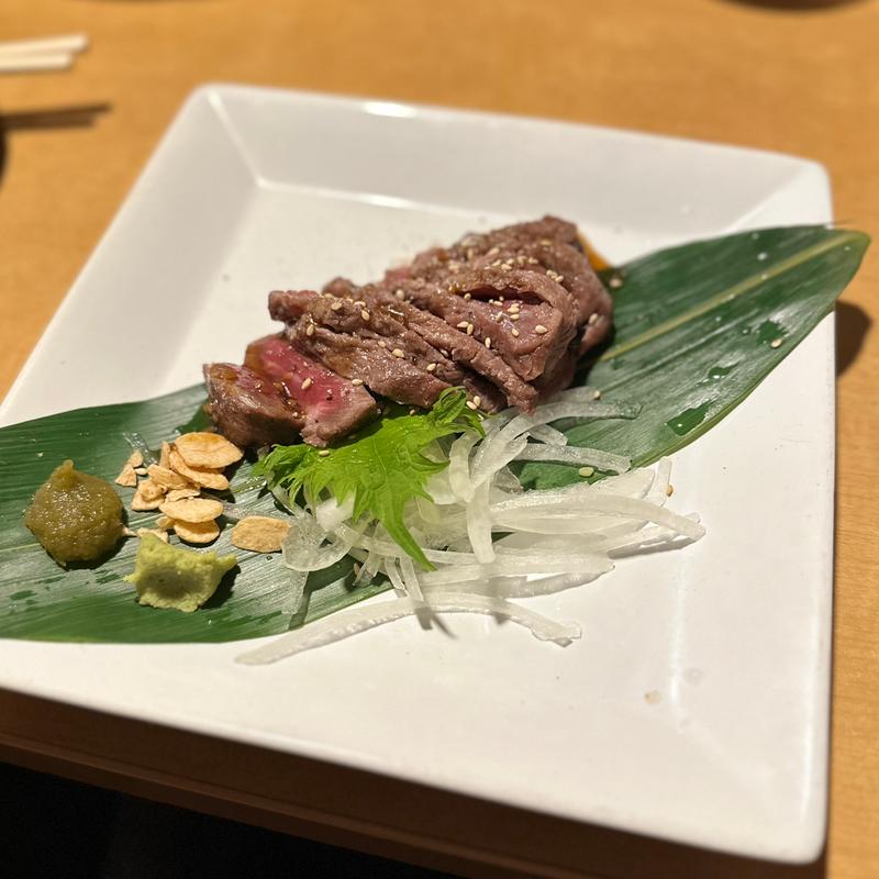 厚切り牛の網焼き(どや)