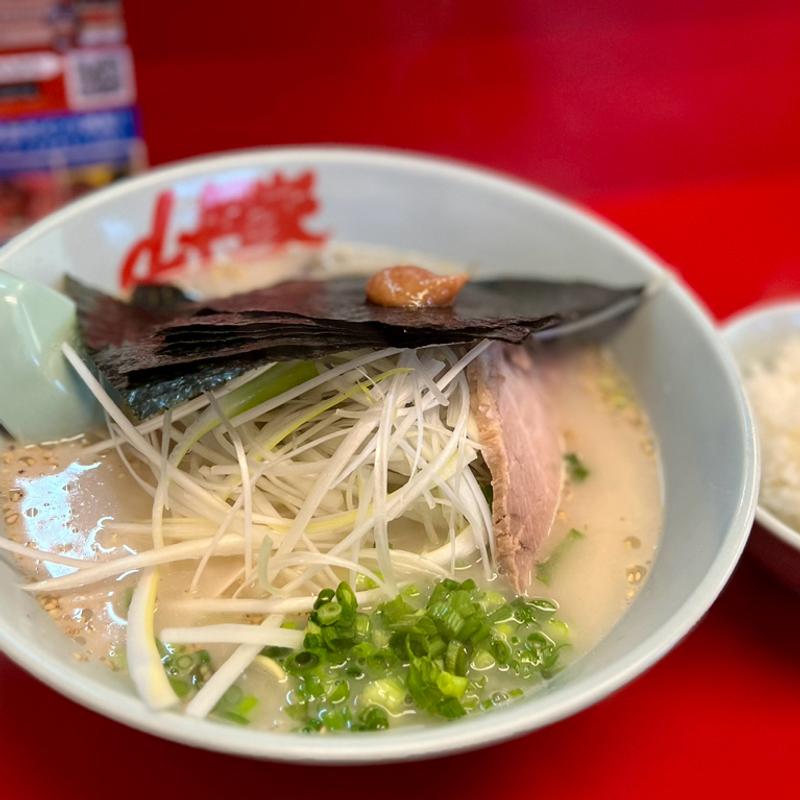 朝ラーメン＋白髪ネギ(ラーメン山岡家 南2条店)