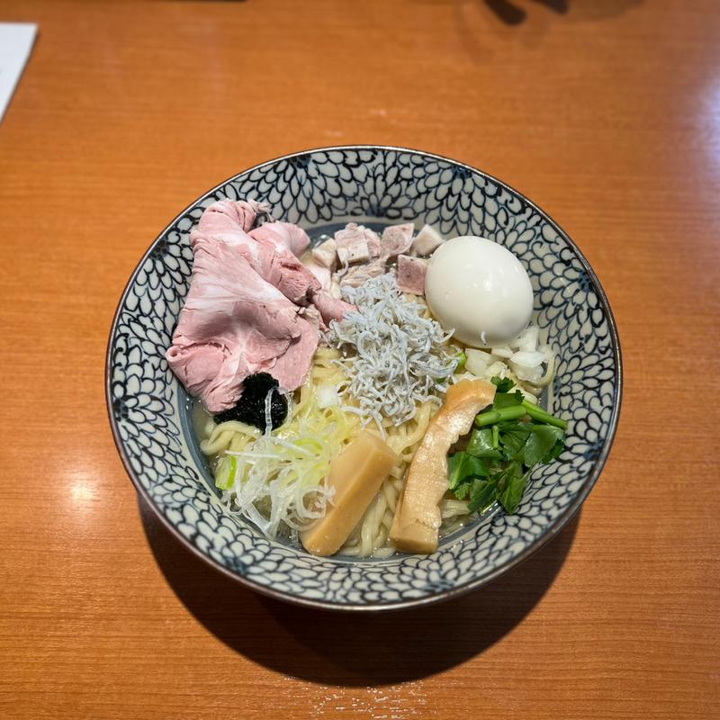 しらすと生海苔の山葵和えそば(特製)(㐂九八 ～garage～（きくや）)