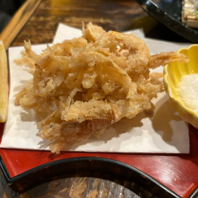 白えびの唐揚げ(地酒処 田舎家いろり)