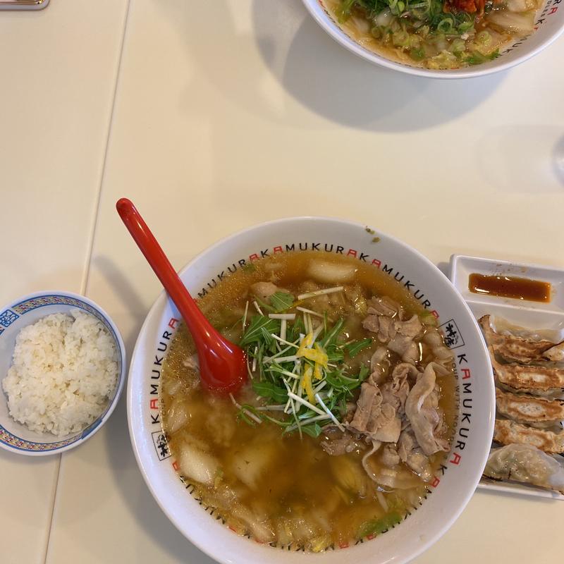 柚子おろしラーメンと餃子セット(どうとんぼり神座 中央環状堺店)