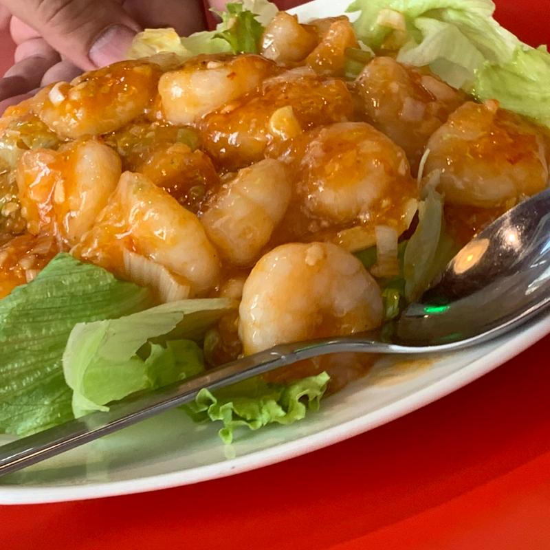 エビチリ炒め(中華飯店)