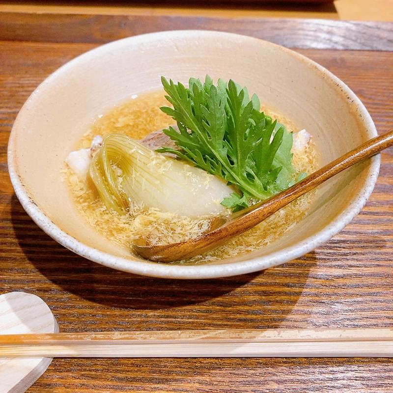 真鯛のかき玉あんかけ（みやじまくち定食　山）(宮島口食堂つむぐ)