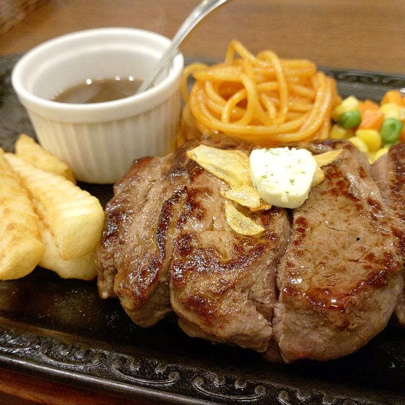 マルキンステーキ定食 250g(レストラン カタヤマ 東向島本店)