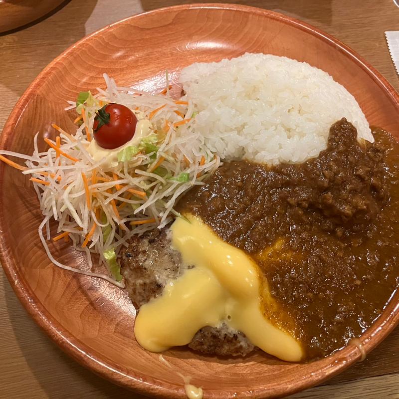 チーズカリーバーグディッシュ 150g(びっくりドンキー クリスロード店 )