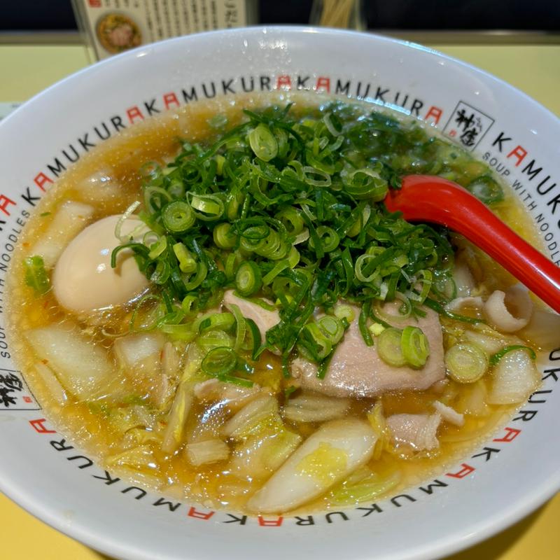 ねぎ玉子ラーメン(どうとんぼり神座 京王モール店)