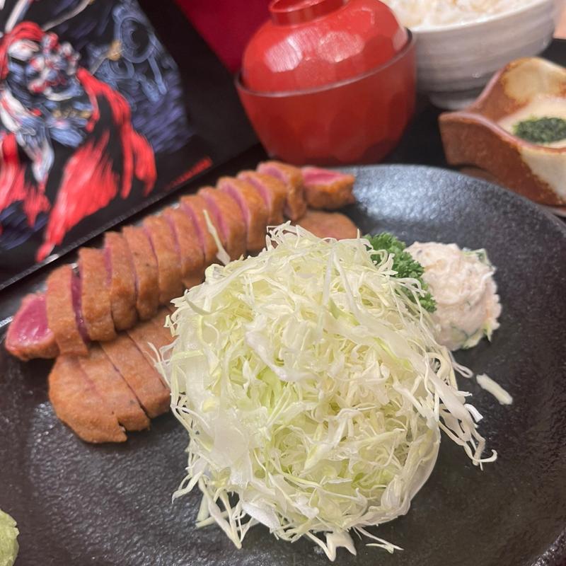 牛かつ定食　2枚(牛かつもと村 那覇国際通り本店)