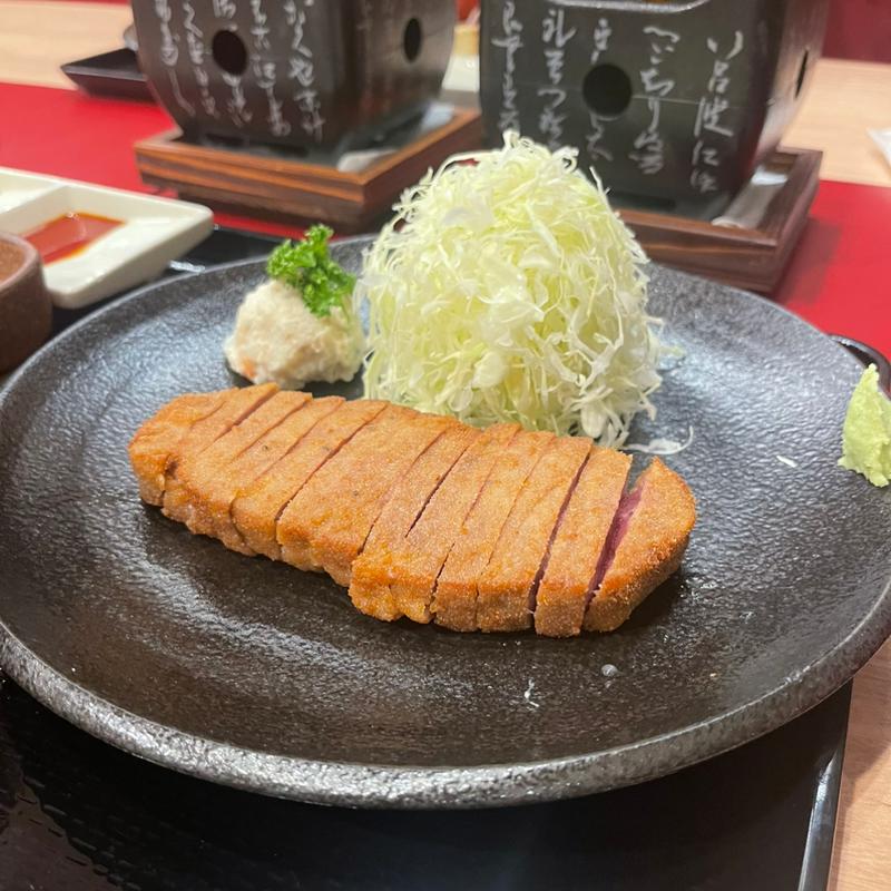 牛かつ定食　1枚(牛かつもと村 那覇国際通り本店)