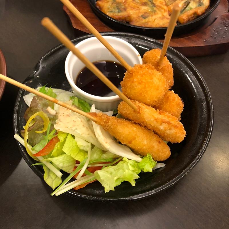 串揚げ盛合せ＆チヂミ(ホテルルートイン 門司港 )