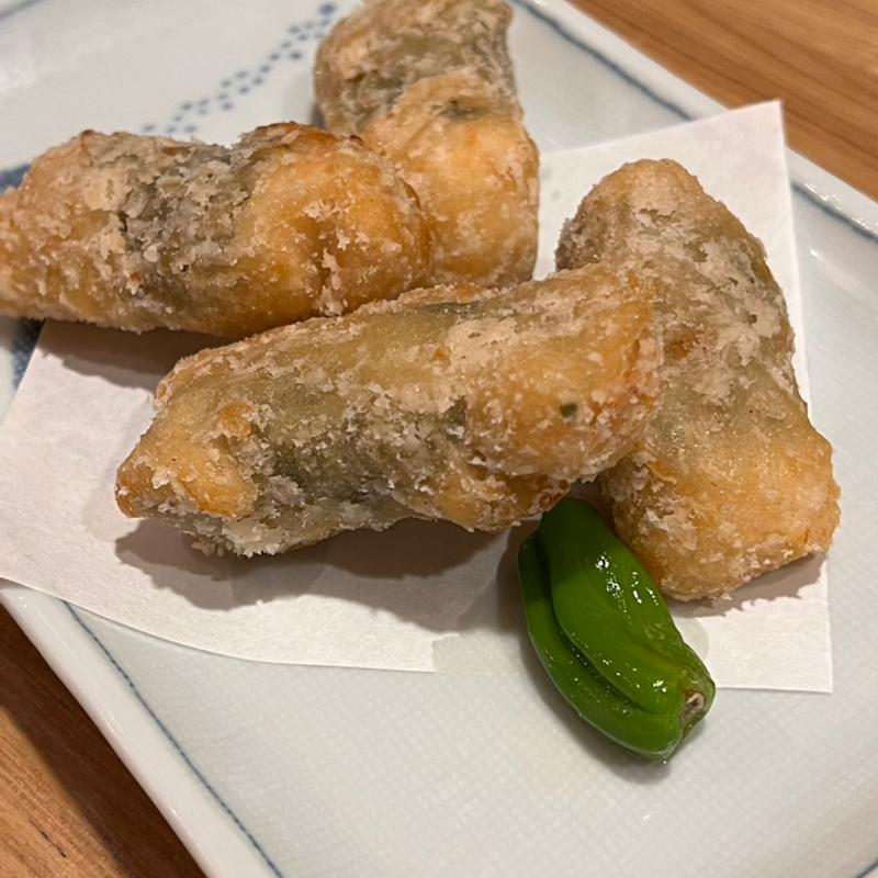 ささみの竜田揚げ(梅しそ)(細打うどん 竹や 浅草橋店)