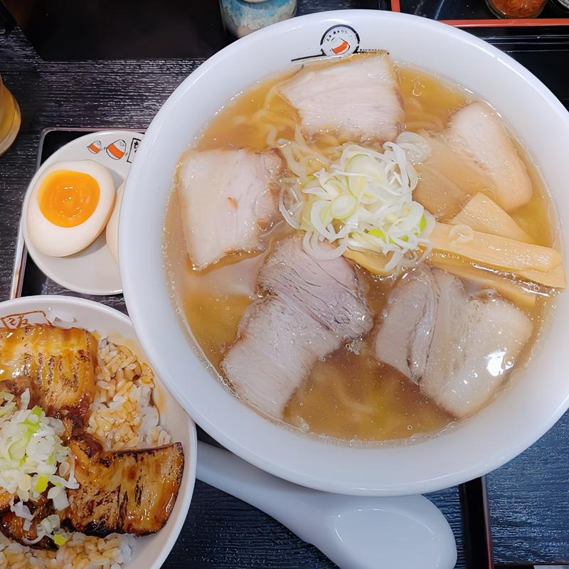 炙り焼豚ご飯セット(喜多方ラーメン 坂内 西蒲田店)