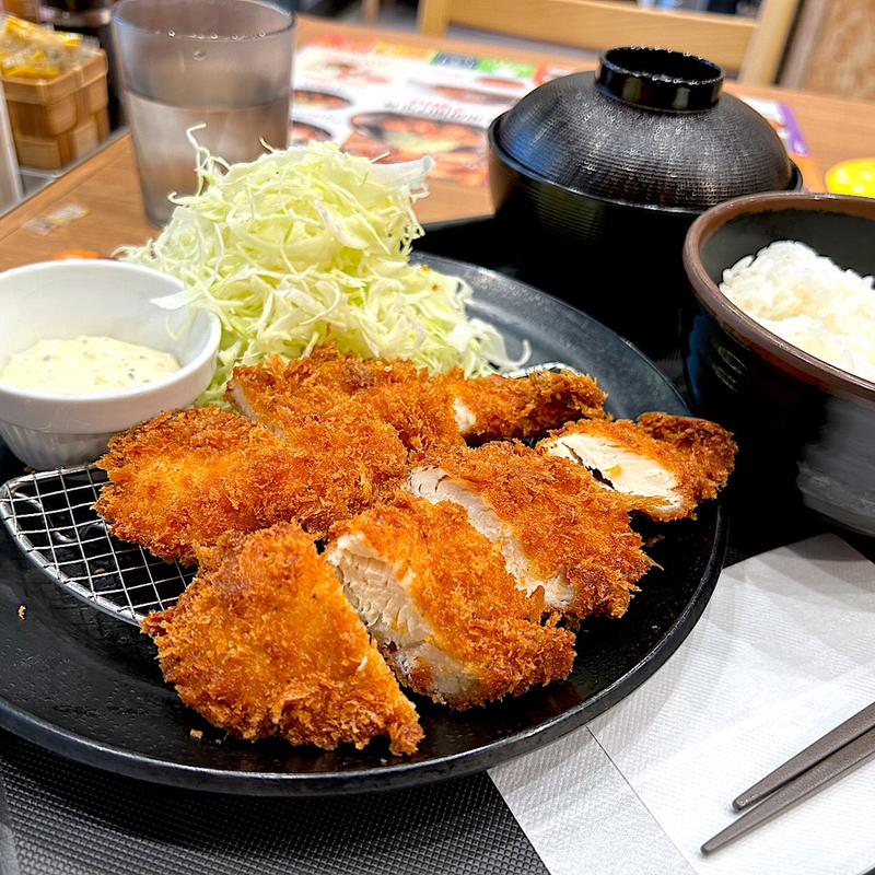 ささみかつ定食(松のや 仙台中央店)