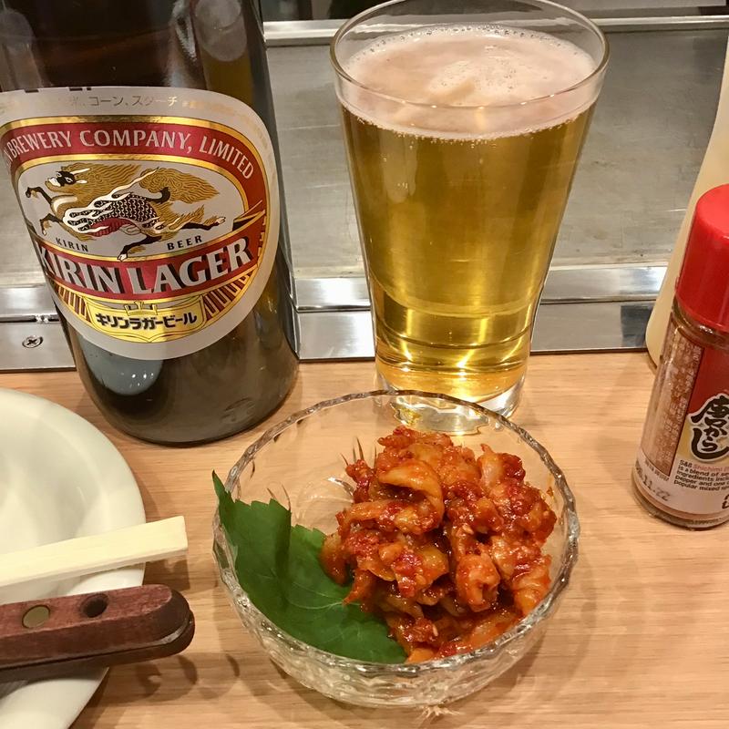 チャンジャ(廣島お好み焼き すみれ 大阪福島店)