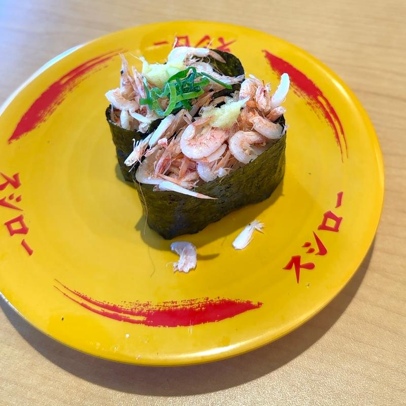 釜揚げ桜えび軍艦(スシロー 八千代高津店)