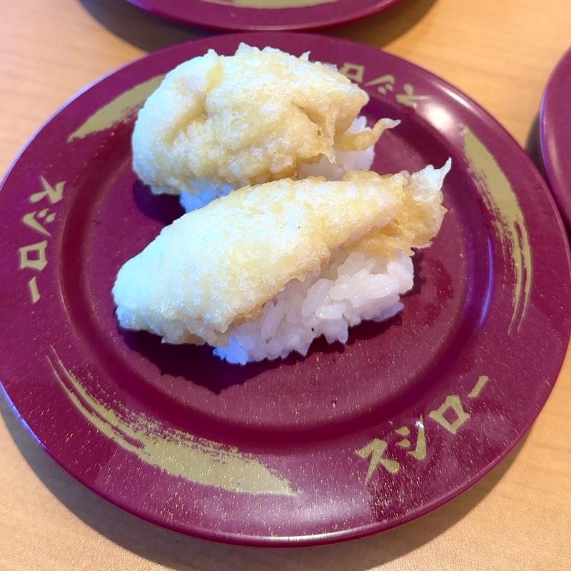 真鯛の天ぷらにぎり(スシロー 八千代高津店)
