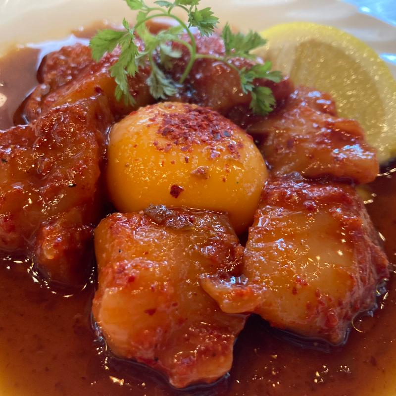 生帆立辣ユッケ紅油ソース(日式飲茶 点心の気持ち)