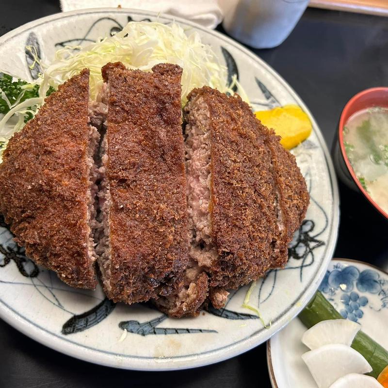 ミンチカツ定食(とんかつ 五郎十 （ごろうじゅ）)