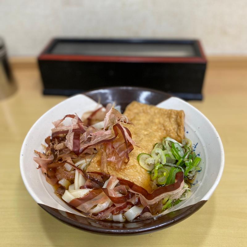 きつねきしめん(住よし JR名古屋駅 新幹線上り)