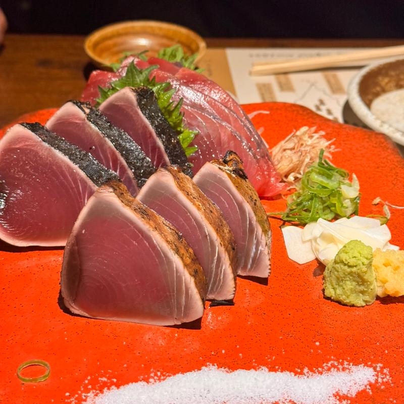 かつおの塩たたき(わらやき屋 銀座)