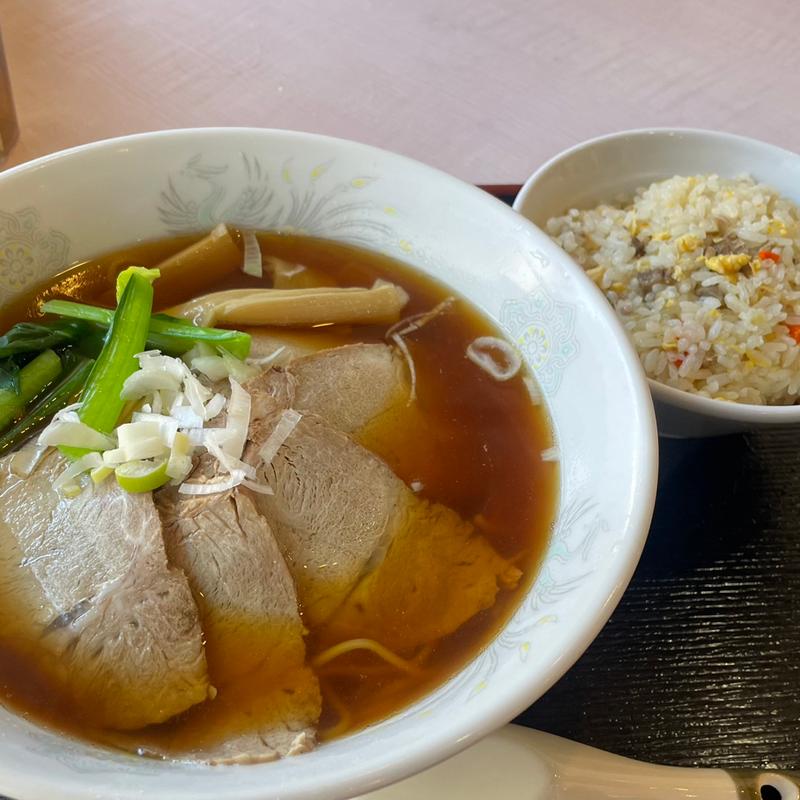 チャーシューメンとチャーハンのセット(江南春)