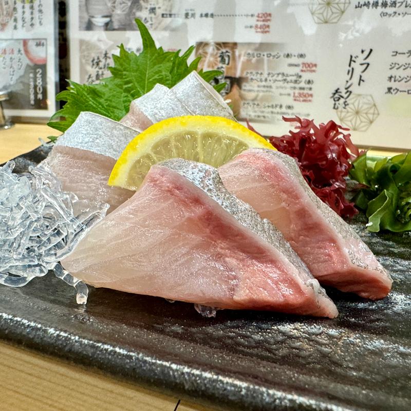 カンパチの造り(うまか亭 福島駅ピボット店 )