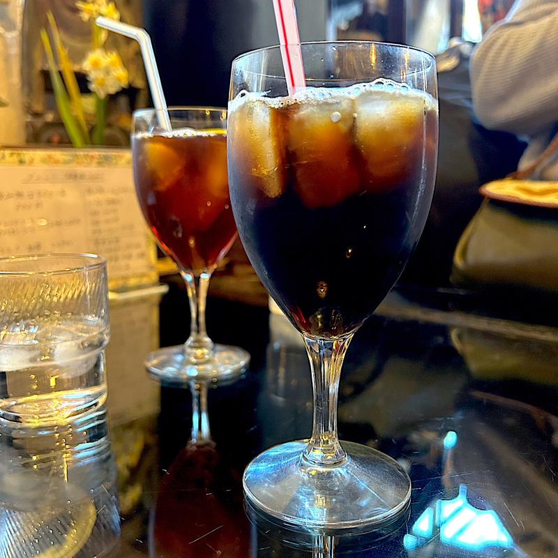 アイスコーヒー(赤い屋根 （珈琲と骨董）)