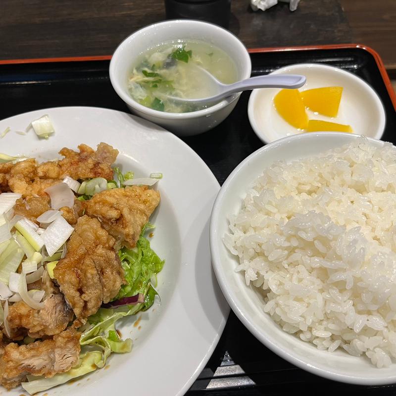 油淋鶏定食(台湾料理 豊源)