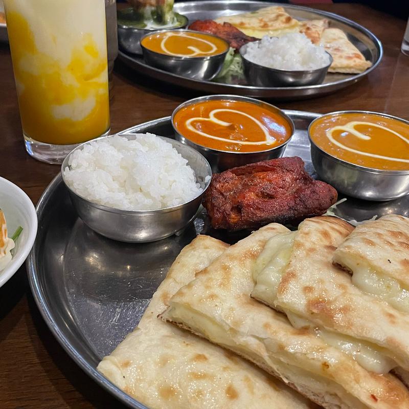 チーズナンセット(タージマハル・エベレスト 桂店)