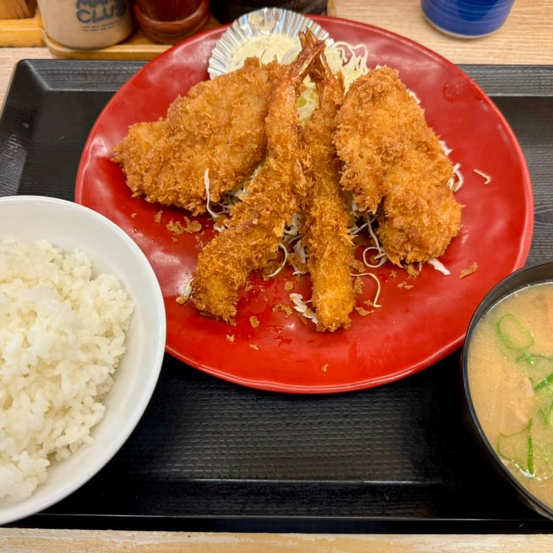 海老ヒレカツ定食(かつや 新宿南口店 )