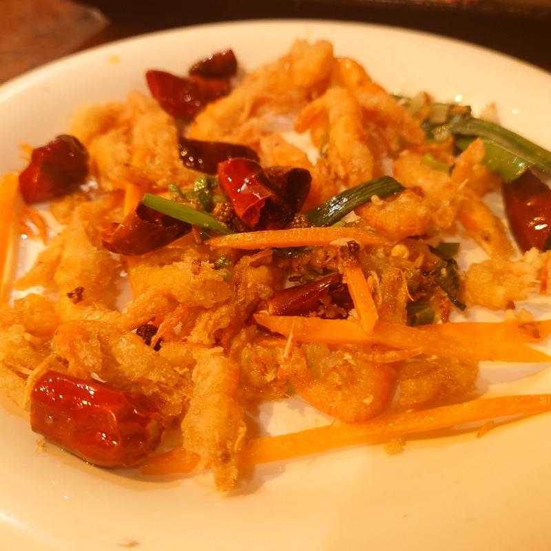 川エビの揚げ物(四川料理 華美 京橋)