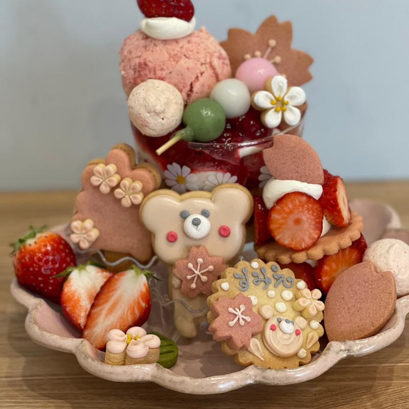 くまおのお花見プレート(yumicafe)